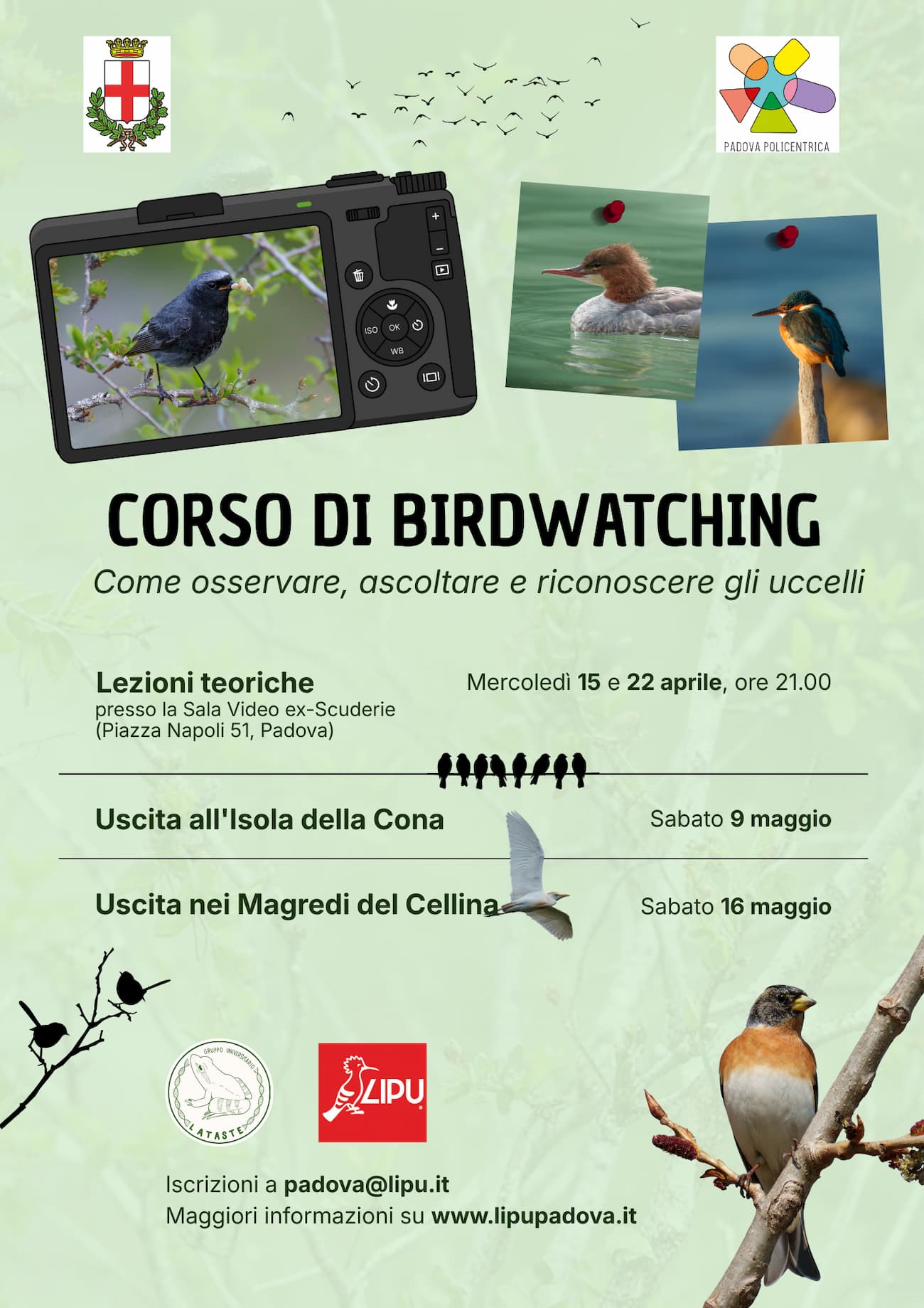 Locandina corso Birdwatching 2026
